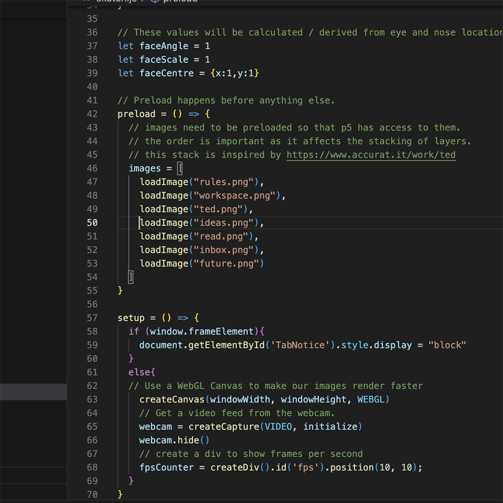 <b>Learning to Update Images in Code</b><br>This screenshot shows my learning process about changing images in the code. I discovered that to update the visuals, I need to modify the JavaScript (.js) file rather than the HTML file. This understanding helped me better organize and control the stacking and loading of image elements.