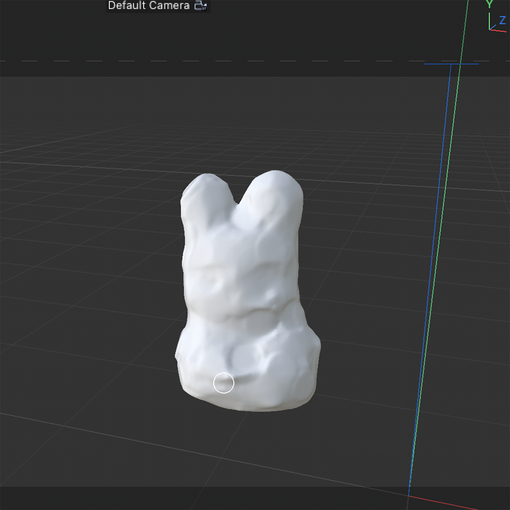 <b>Smoothing the Model's Surface</b><br>Following Tutorial 6, I learned how to smooth out the surface of my model. I adjusted it until I was happy with the smoothness, and then I imported the refined model into Cinema 4D for further work.