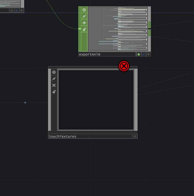 <b>Error from material</b><br>We noticed an error on the node because it was connected to a material we did not need for our assignment. Since our project does not use any texture or material on this model, we removed the material connection. After deleting it, we could continue building the rest of the system without issues.